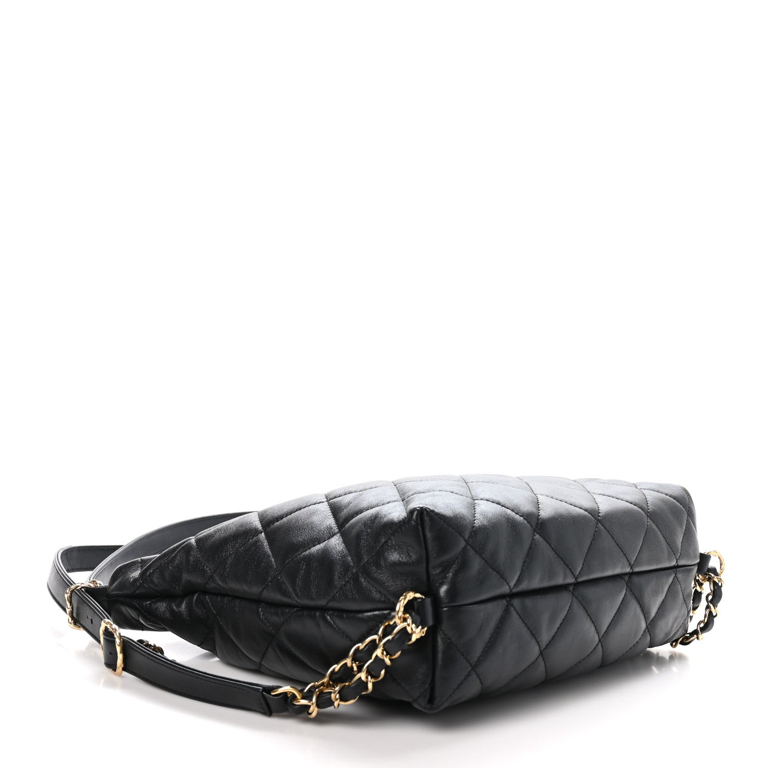 Chanel Lambskin Quilted Maxi Hobo Black 4 of 11