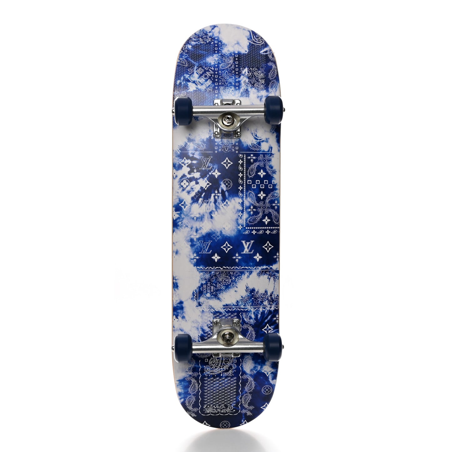 Monogram Bandana Maple Wood Skateboard Blue