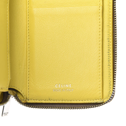 Celine Drummed Calfskin Zip Around Multifunction Wallet Souris 6 of 11