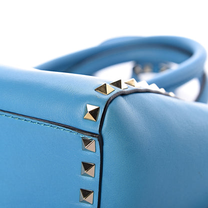 Valentino Garavani Vitello Mini Rockstud Double Handle Tote Parrot 9 of 23