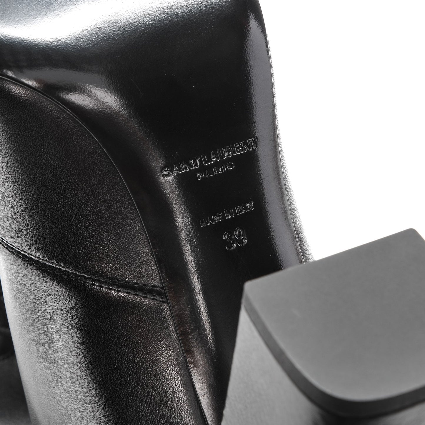 Smooth Calfskin Babies 90 Ankle Boots 39 Black