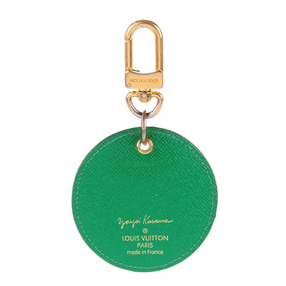 Louis Vuitton Monogram Kusama Pumpkin Dots Key Ring Green 3 of 6