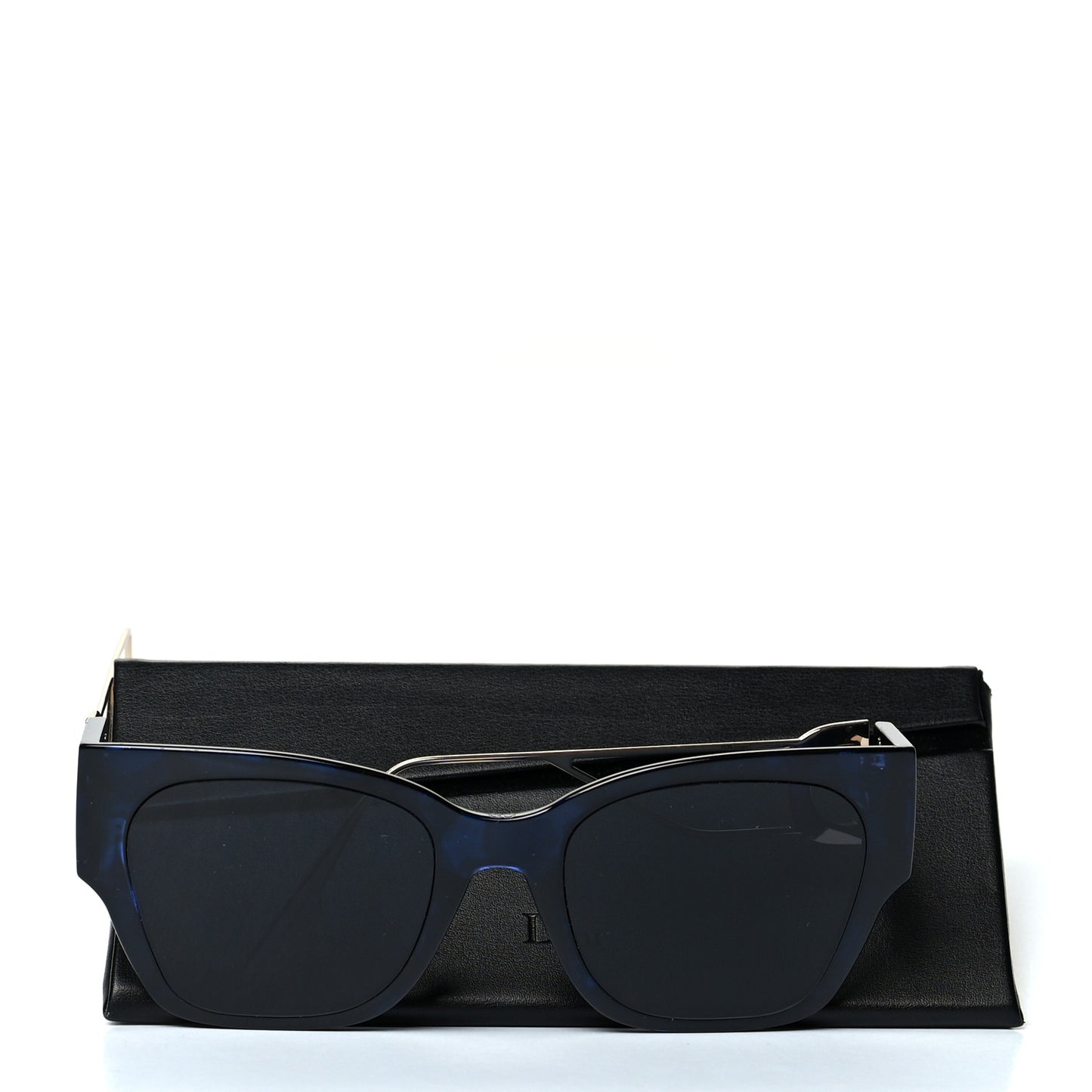 Acetate Rectangular 30 Montaigne 1 Sunglasses Blue