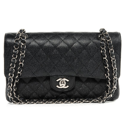 Chanel Caviar Quilted Medium Double Flap Black 1 of 8