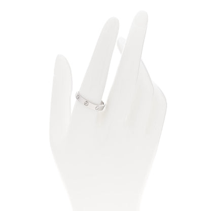 Cartier 18K White Gold 3.5mm LOVE Wedding Band Ring 60 9 2 of 6