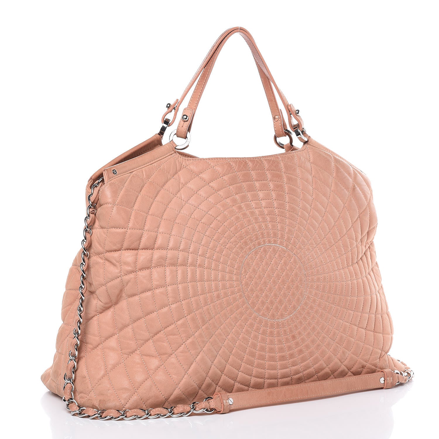 Chanel Iridescent Calfskin Large Sea Hit Tote Pink 3 of 22