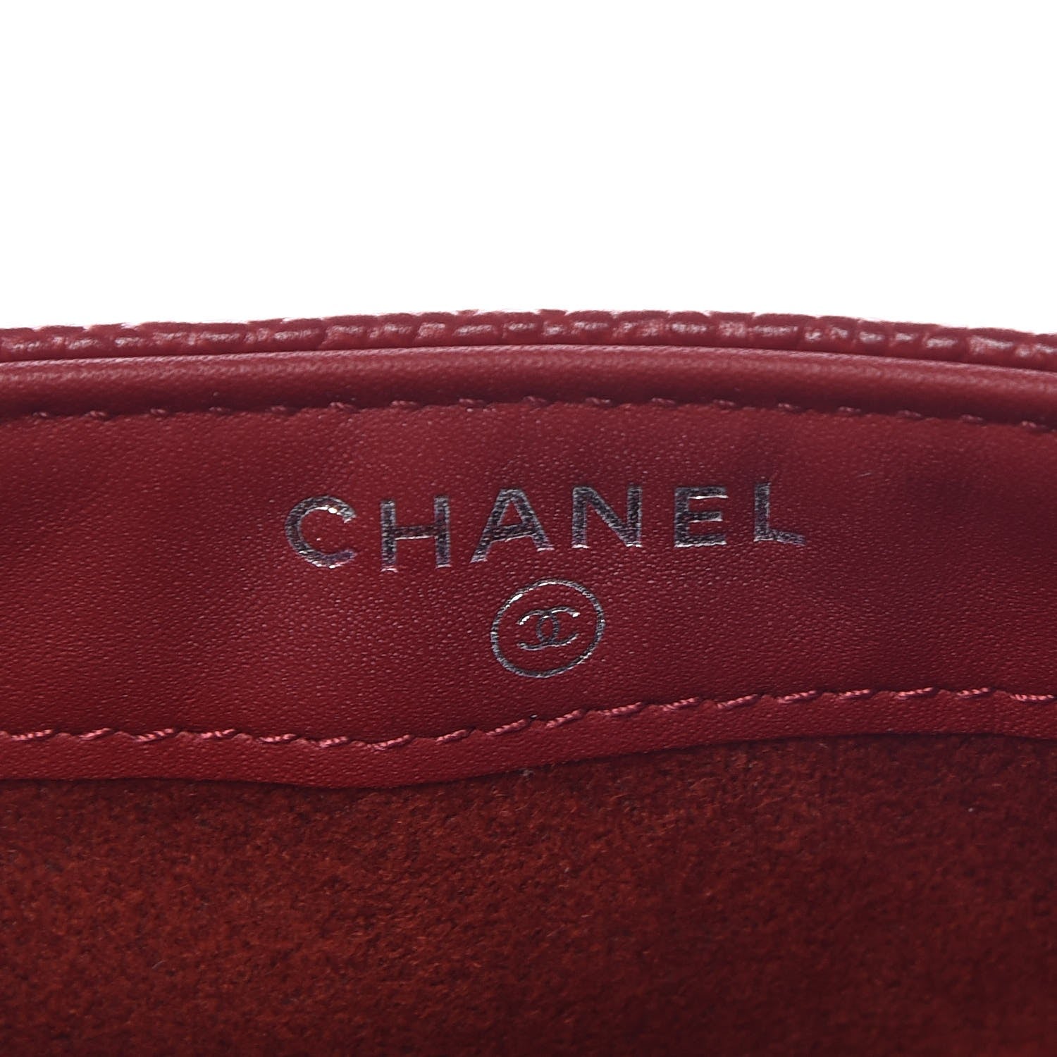 Chanel Caviar Quilted Mini Boy Phone Holder Clutch Dark Red 6 of 9