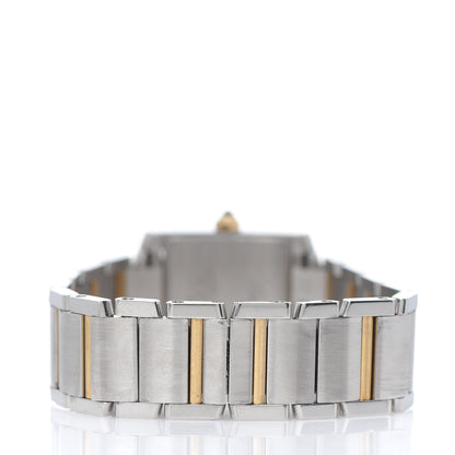 Cartier Stainless Steel 18K Yellow Gold 25mm Tank Francaise Quartz Watch 4 of 8