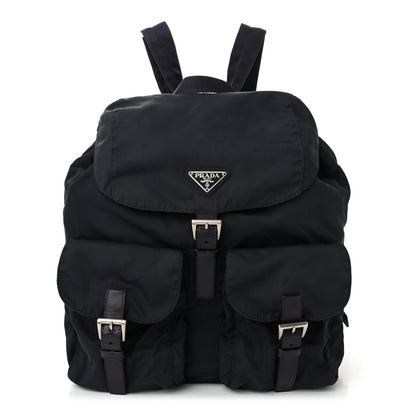 Prada Tessuto Nylon Saffiano Medium Backpack Purple 1 of 11