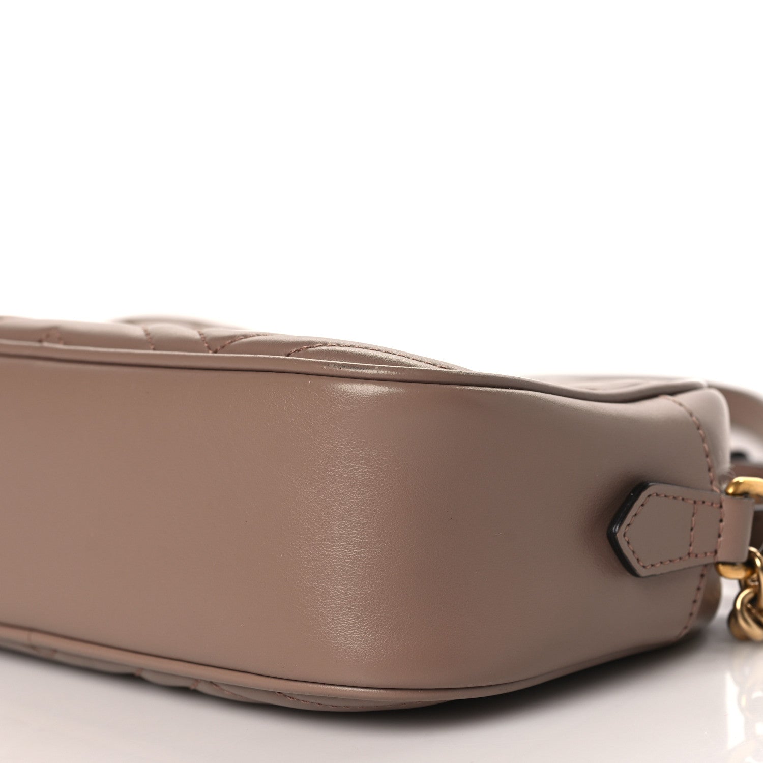 Gucci Calfskin Matelasse Small GG Marmont Chain Shoulder Bag Porcelain Rose 9 of 9