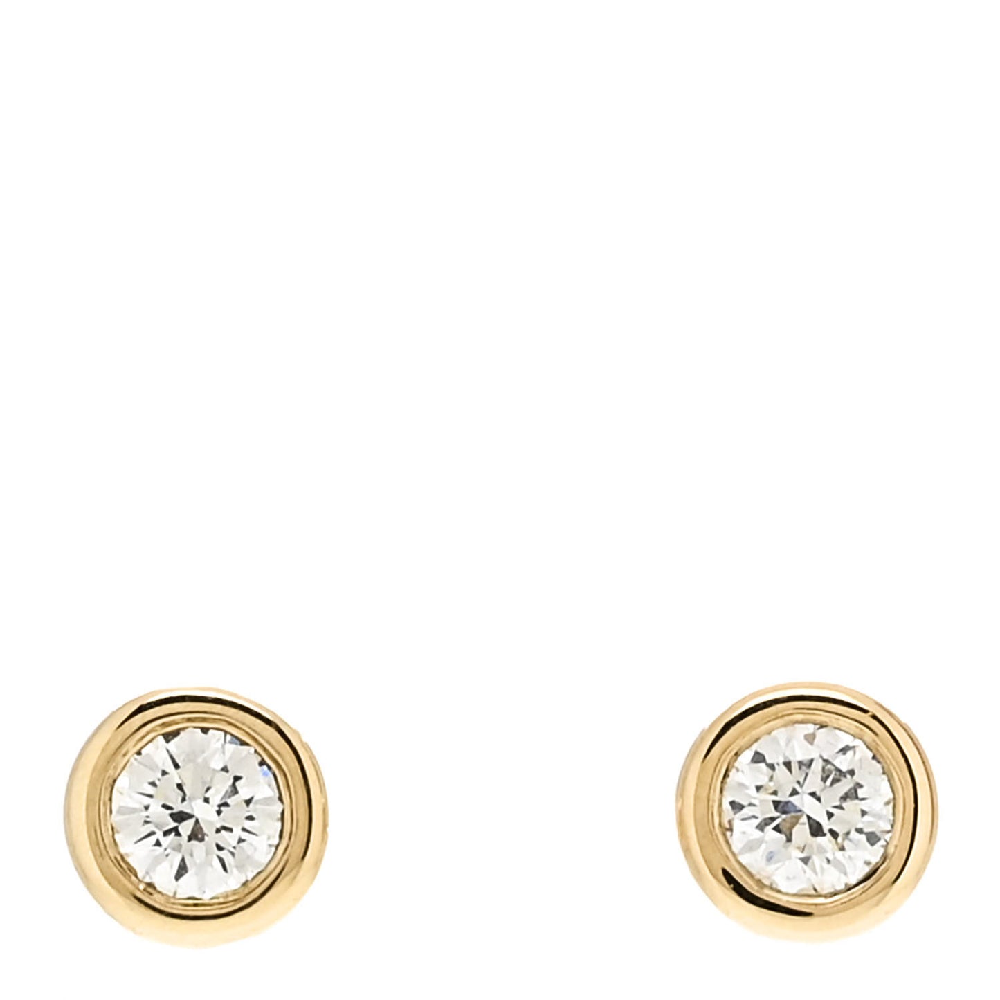 18K Yellow Gold Diamond .16ctw Elsa Peretti Diamonds By The Yard Earrings