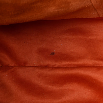 Miu Miu Goatskin Madras Zip Tote Orange 5 of 5