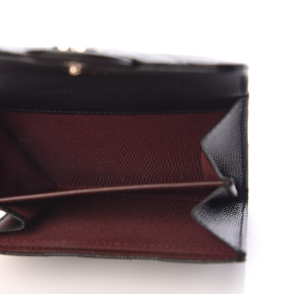 Chanel Caviar Quilted Flap Card Holder Wallet Black 5 of 9