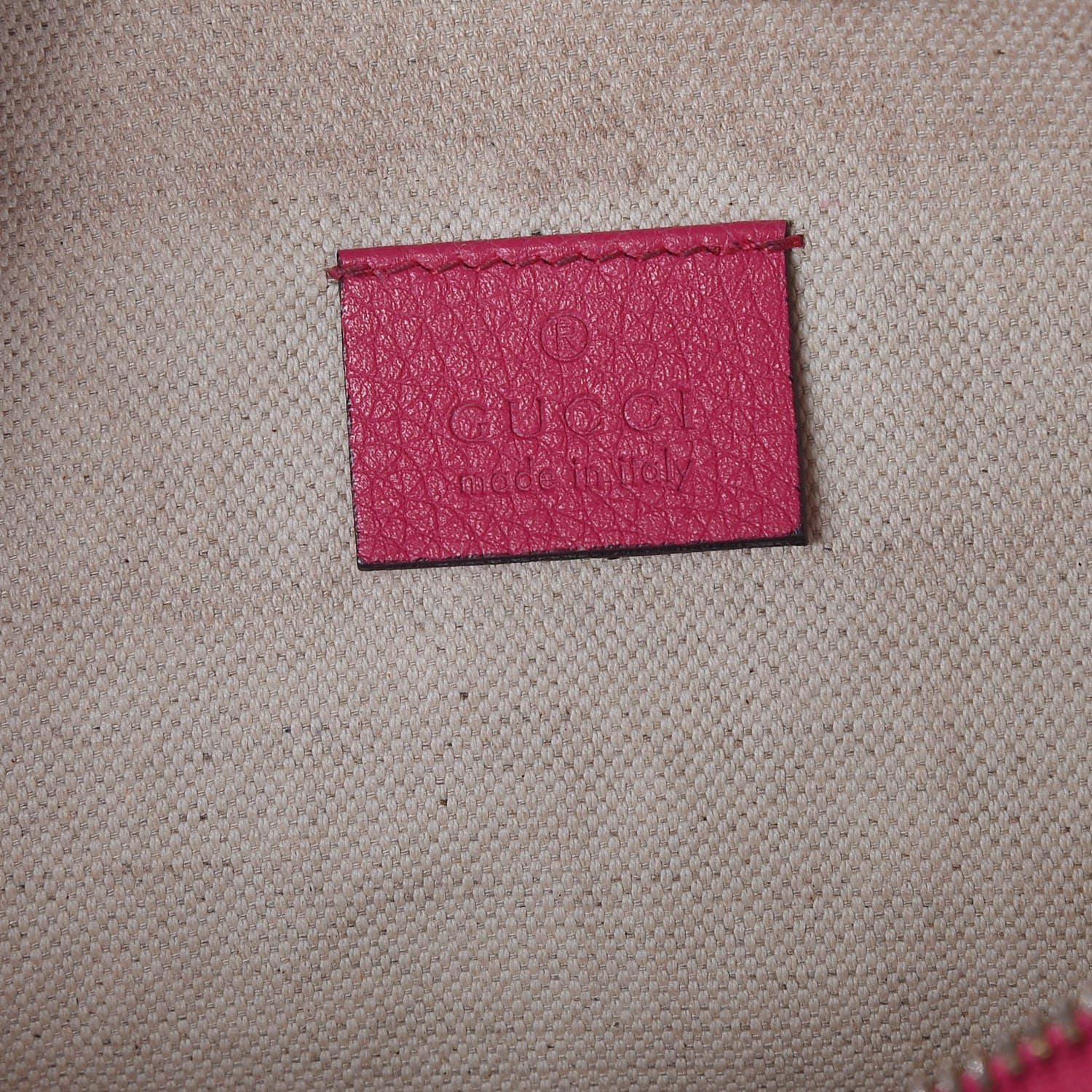 Gucci Grained Calfskin Logo Belt Bag Pink 6 of 14