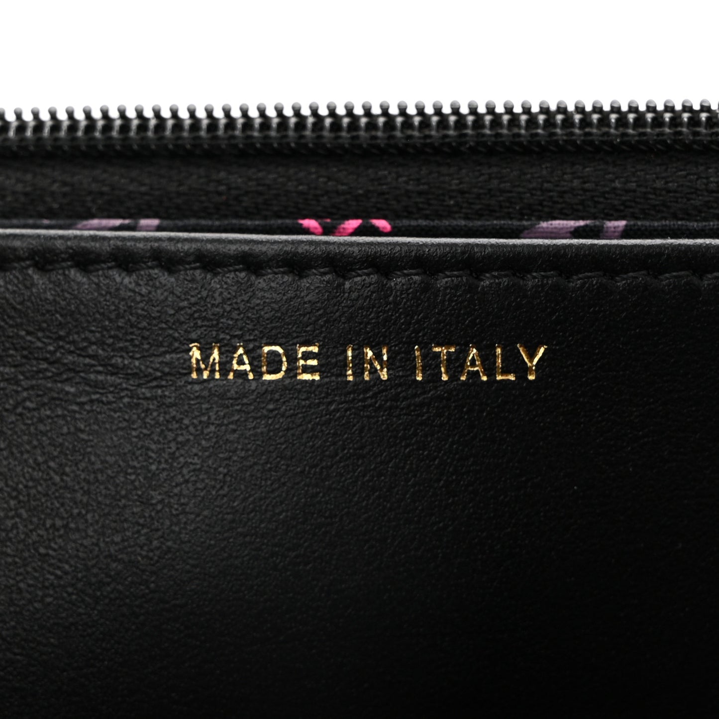 Caviar Quilted Studded CC Wallet on Chain WOC Black