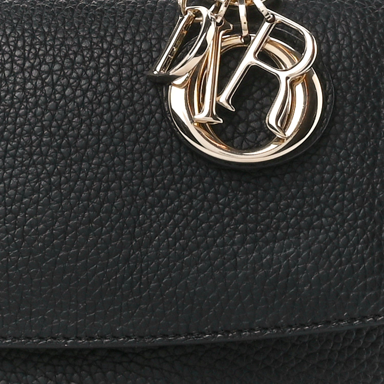 Christian Dior Bullcalf Mini Be Dior Flap Black Fraise 9 of 16
