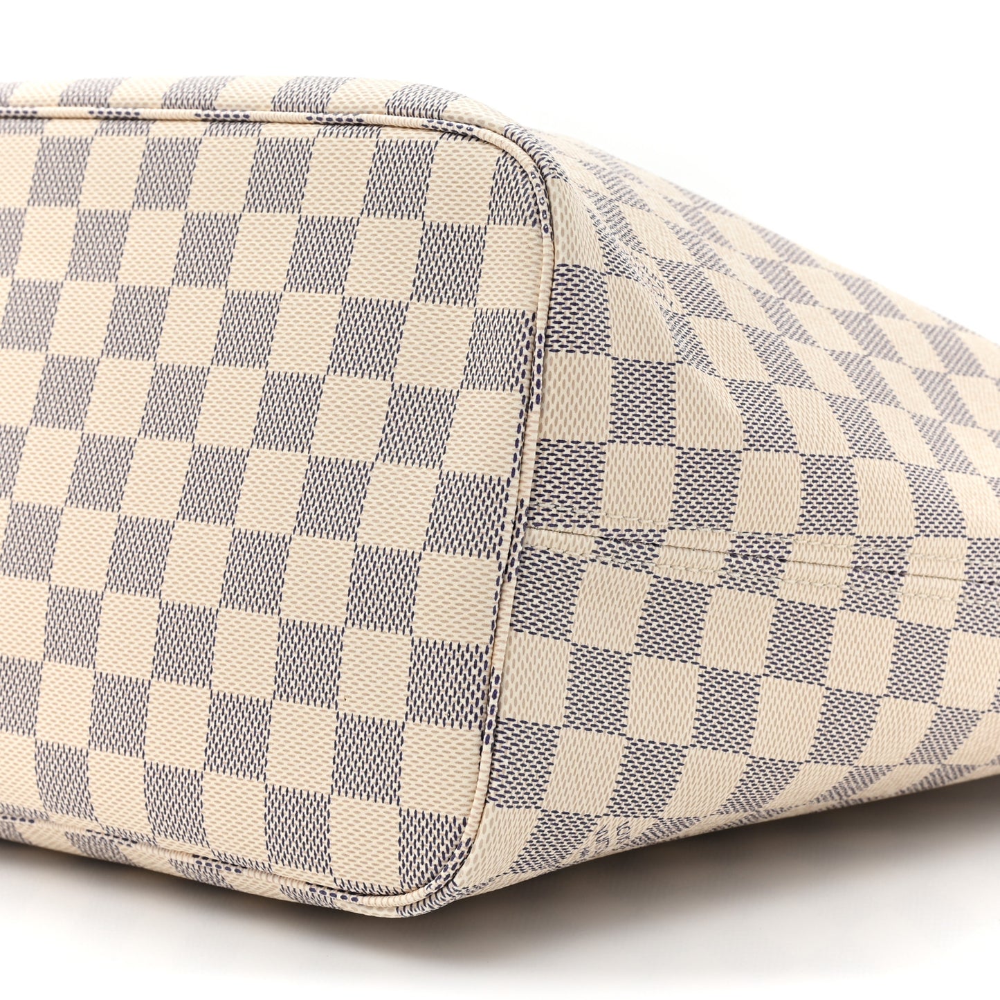 Damier Azur Braided Neverfull MM Orange