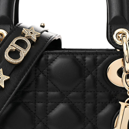 Christian Dior Lambskin Cannage Small My ABCDior Lady Dior Black 8 of 10