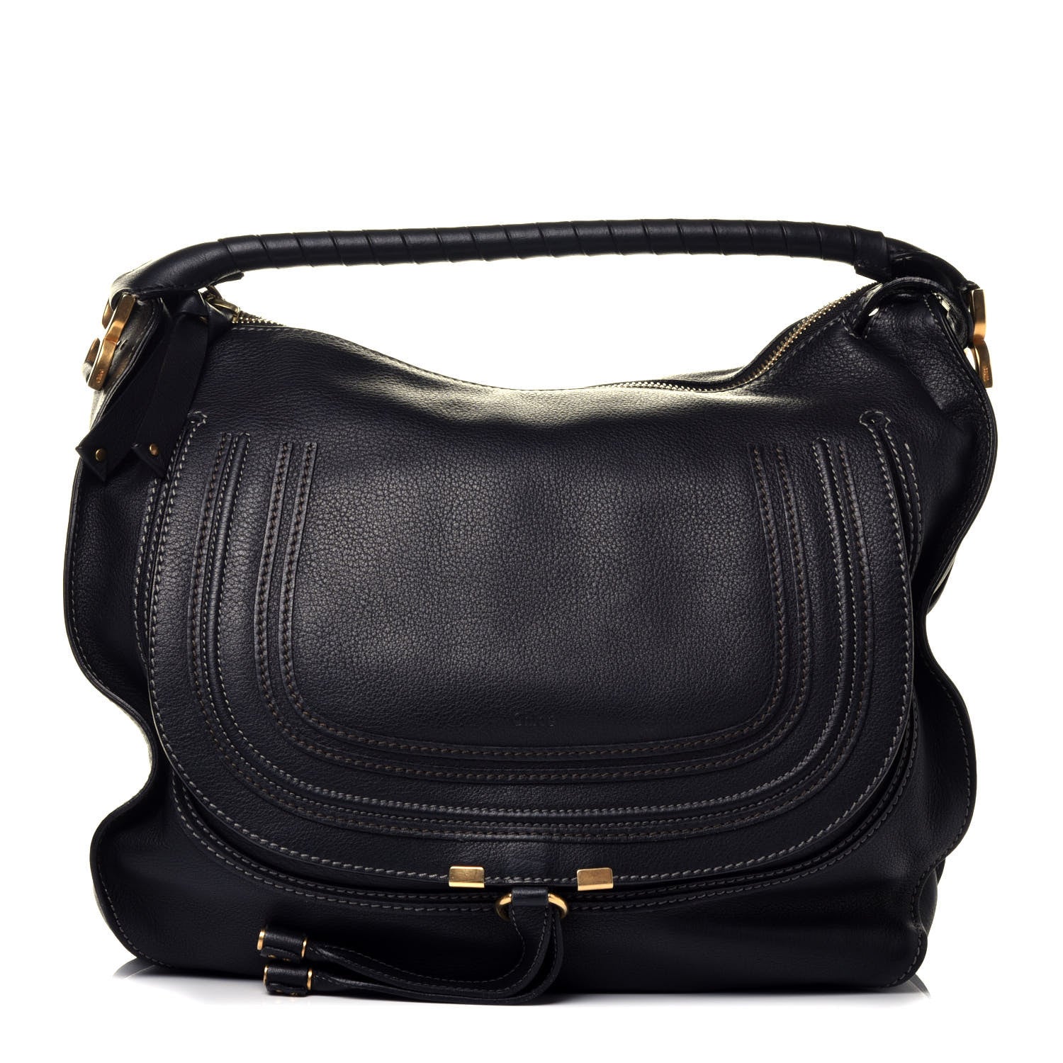 Chloe Calfskin Large Marcie Hobo Black 1 of 9