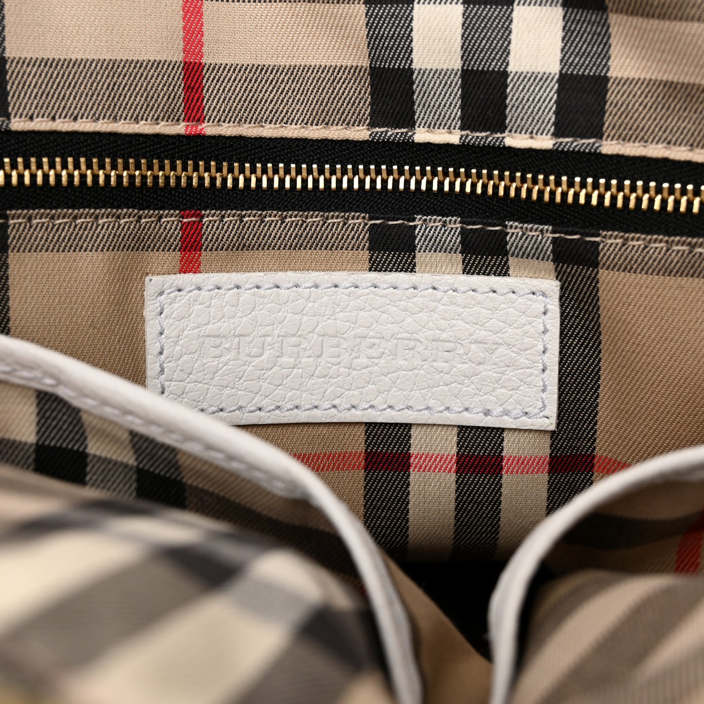 London Grainy Calfskin Small Greenwood Bowling Bag White