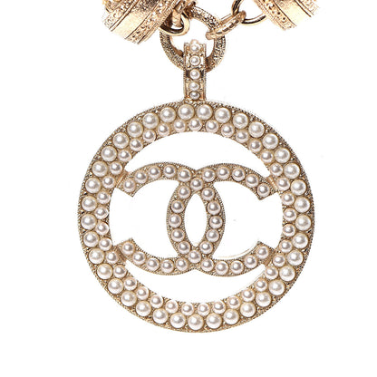 Chanel Pearl CC Short Necklace Gold 4 of 6