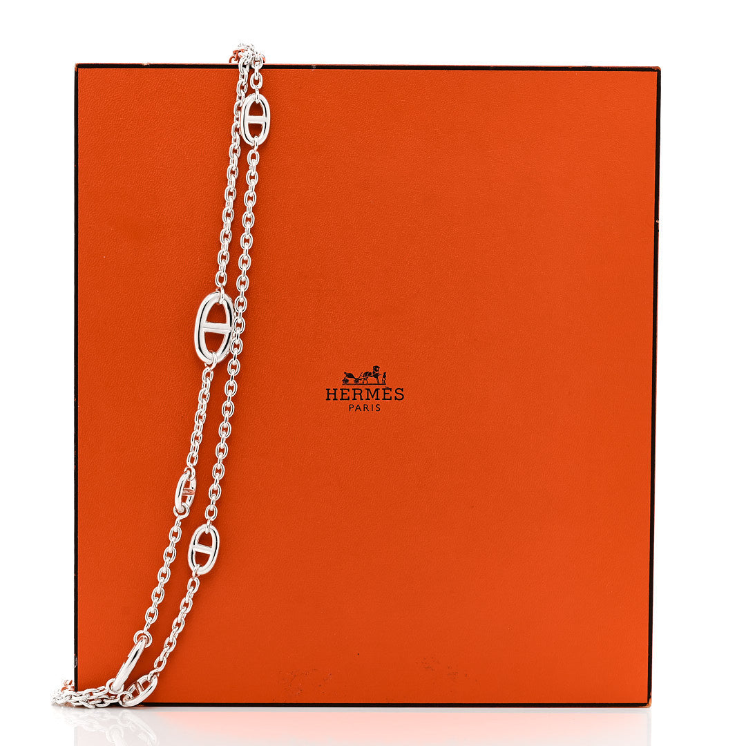 Hermes Sterling Silver Farandole Necklace 120 6 of 6