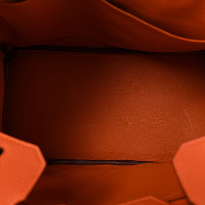 Hermes Togo Birkin 30 Orange 5 of 11
