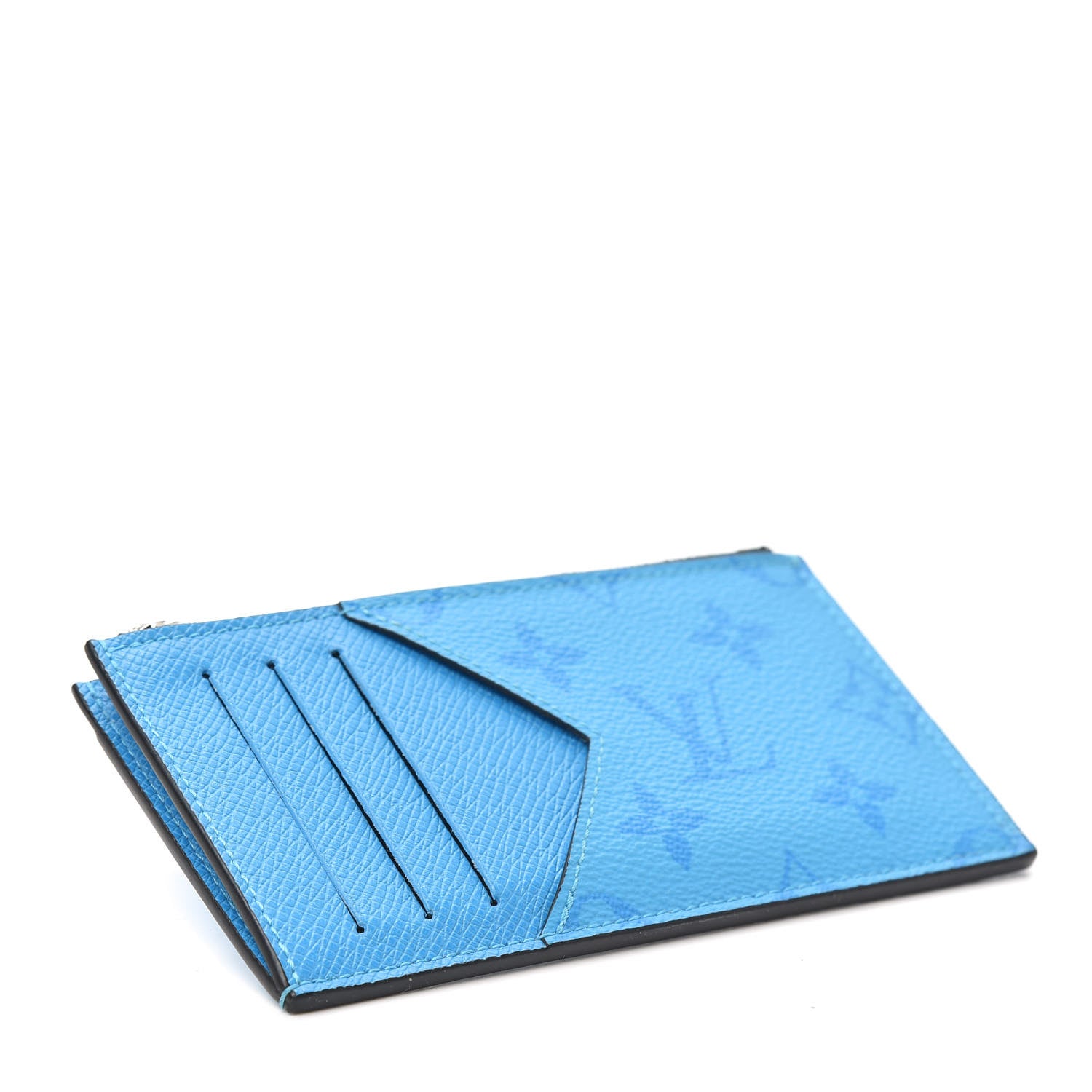Louis Vuitton Taigarama Coin Card Holder Blue Lagoon 4 of 6