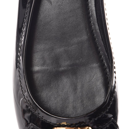 Louis Vuitton Patent Calfskin Oxford Ballerina Flats 40 Black 9 of 10