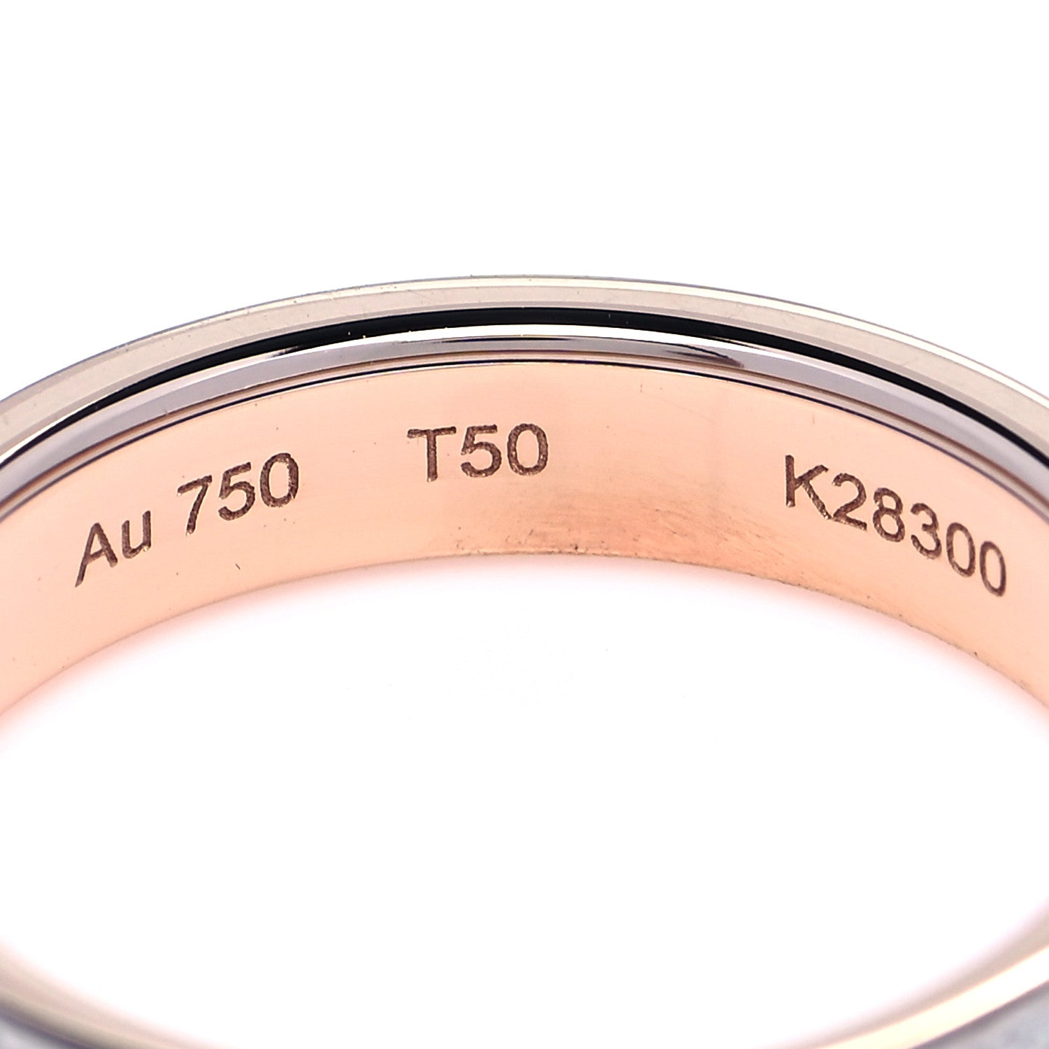 Boucheron 18K Pink White Gold Ceramic Diamond Quatre Classique Wedding Band Ring 50 5.25 4 of 4