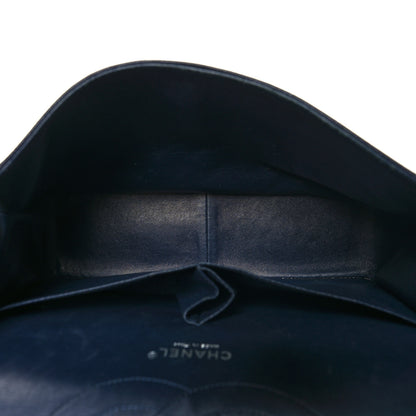 Chanel Caviar Quilted Jumbo Double Flap Navy Blue 5 of 13