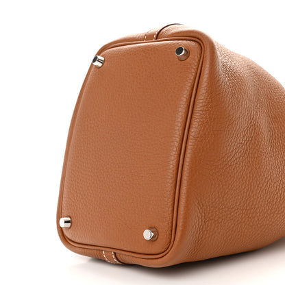 Hermes Taurillon Clemence Picotin Lock 18 PM Gold 10 of 13
