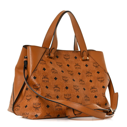 MCM Visetos Large Essential Tote Cognac 2 of 8