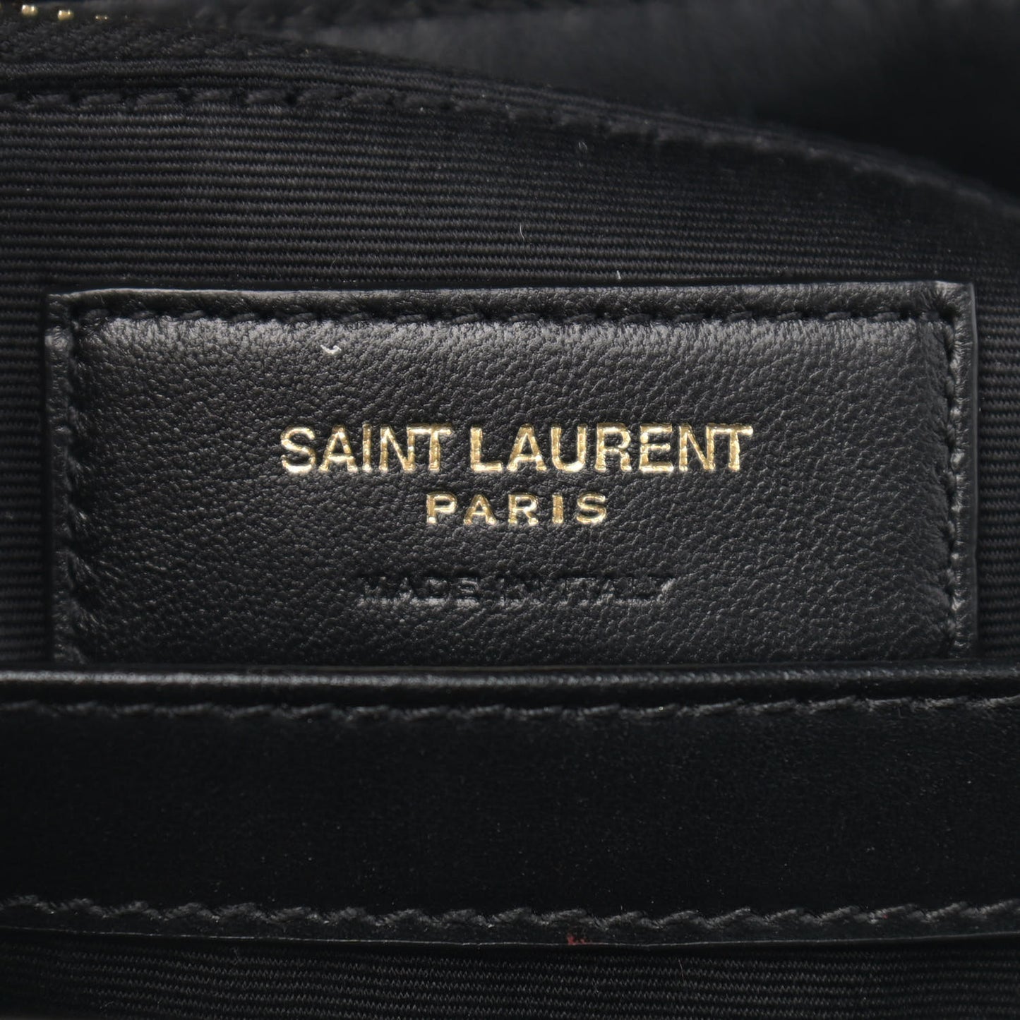 Calfskin Y Quilted Monogram Toy Loulou Crossbody Bag Black