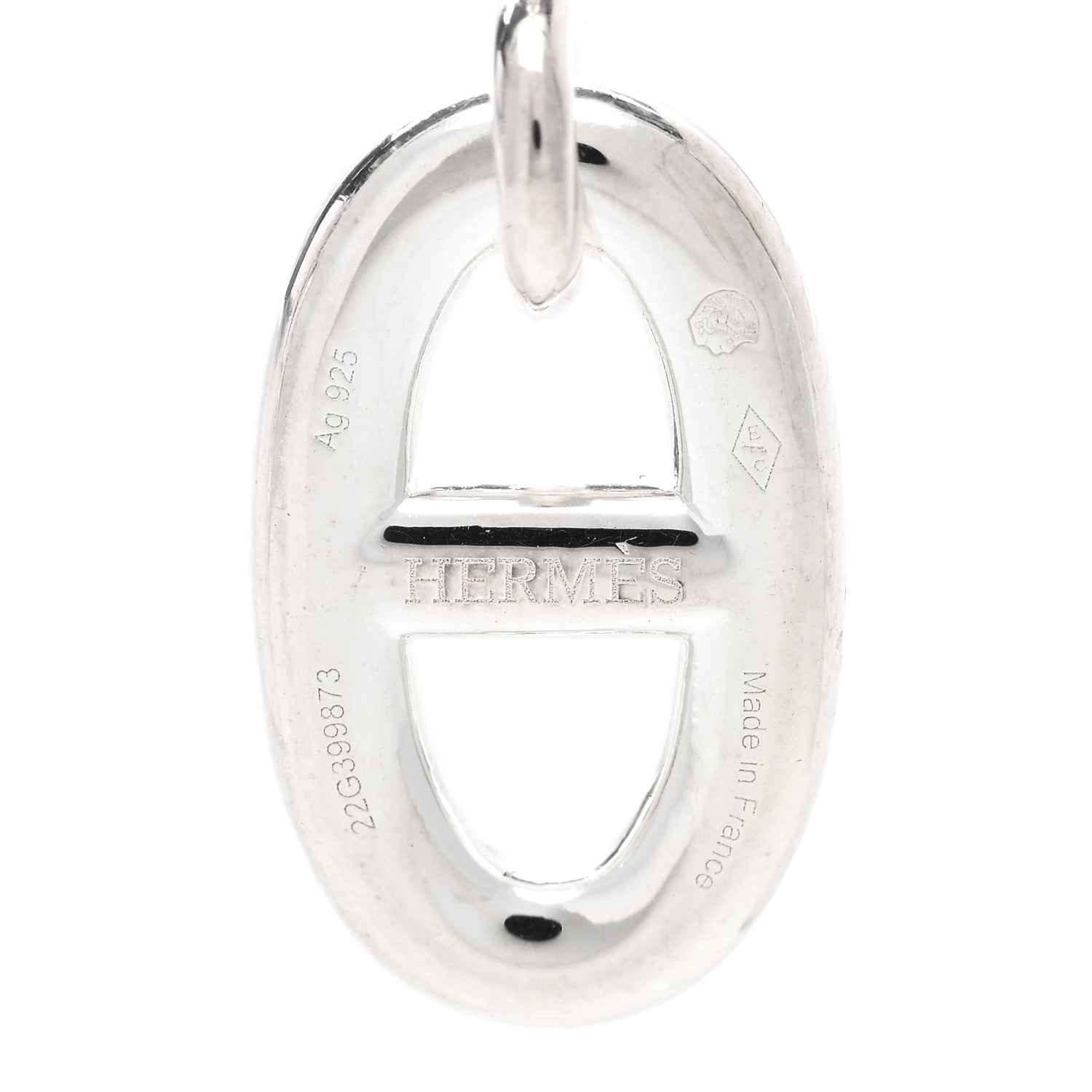 Hermes Sterling Silver Farandole Drop Earrings 4 of 5