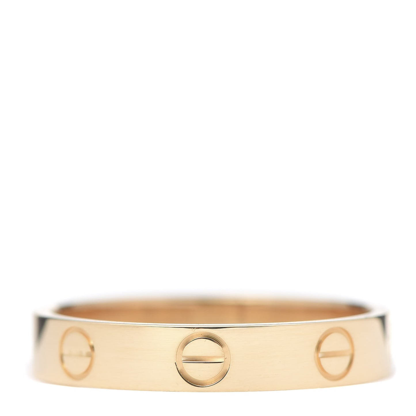18K Yellow Gold 3.5mm LOVE Wedding Band Ring 55 7.25