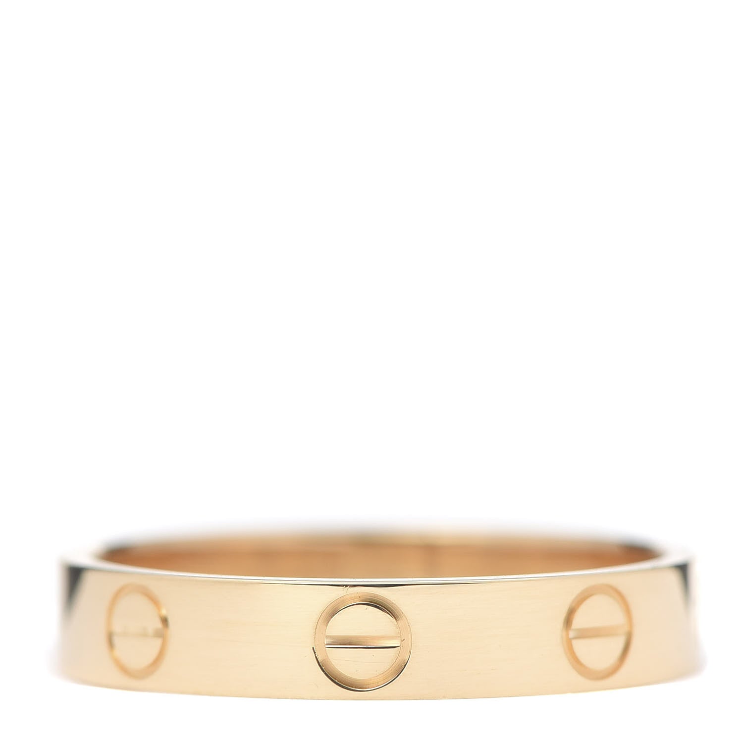 Cartier 18K Yellow Gold 3.5mm LOVE Wedding Band Ring 55 7.25 3 of 4