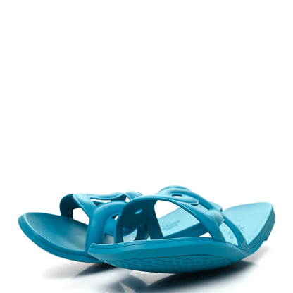 Hermes Rubber Aloha Sandals 40 Bleu Vif 3 of 8