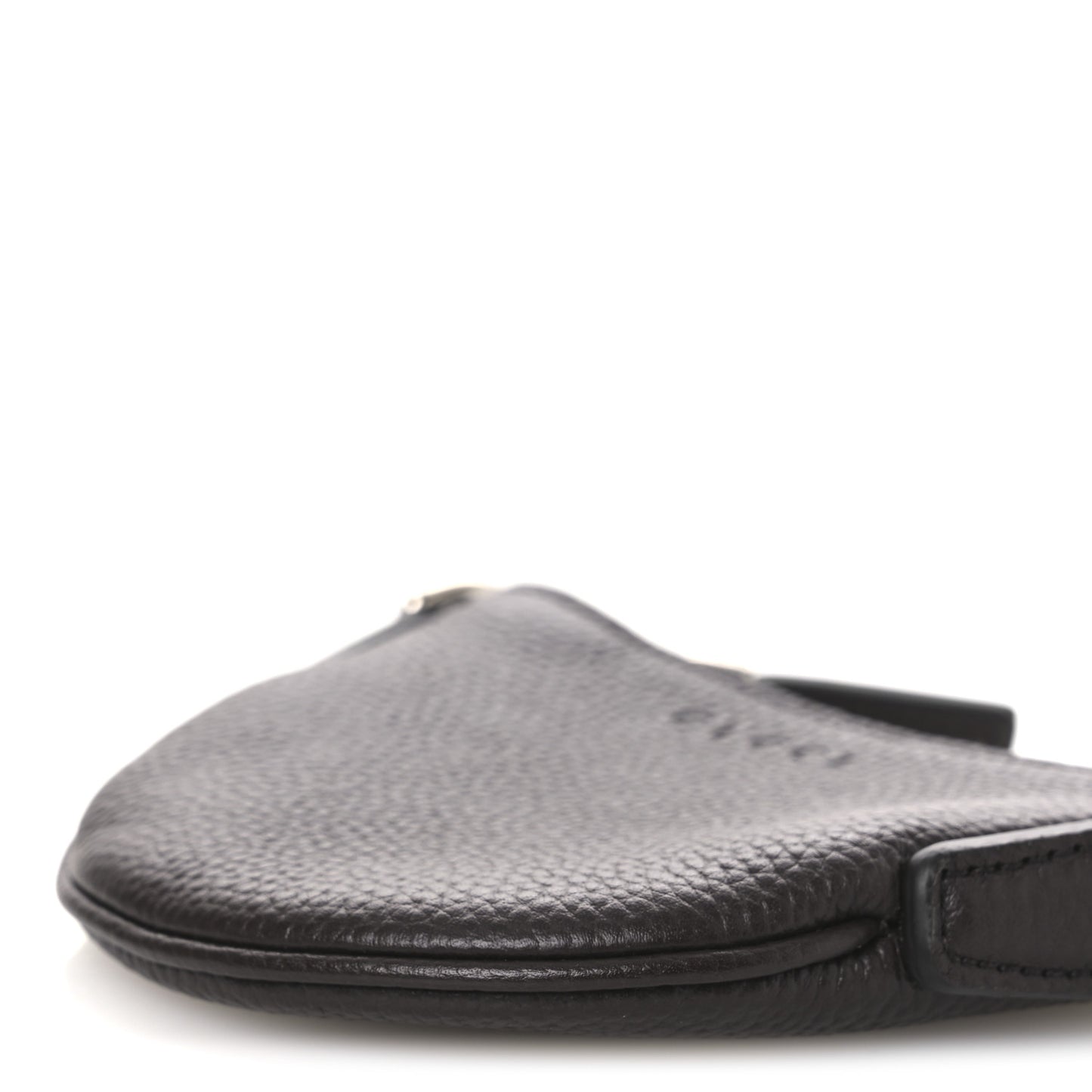 Pebbled Calfskin Mini B Shoudler Bag Brown