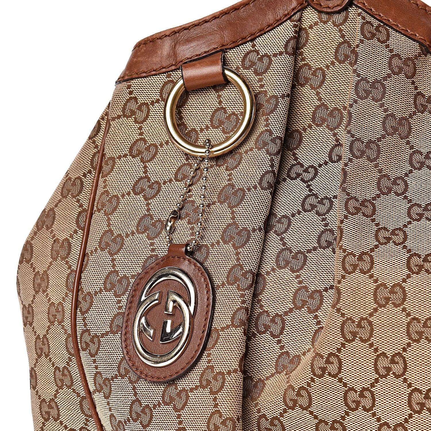 Gucci Monogram Large Sukey Tote Brown 14 of 14