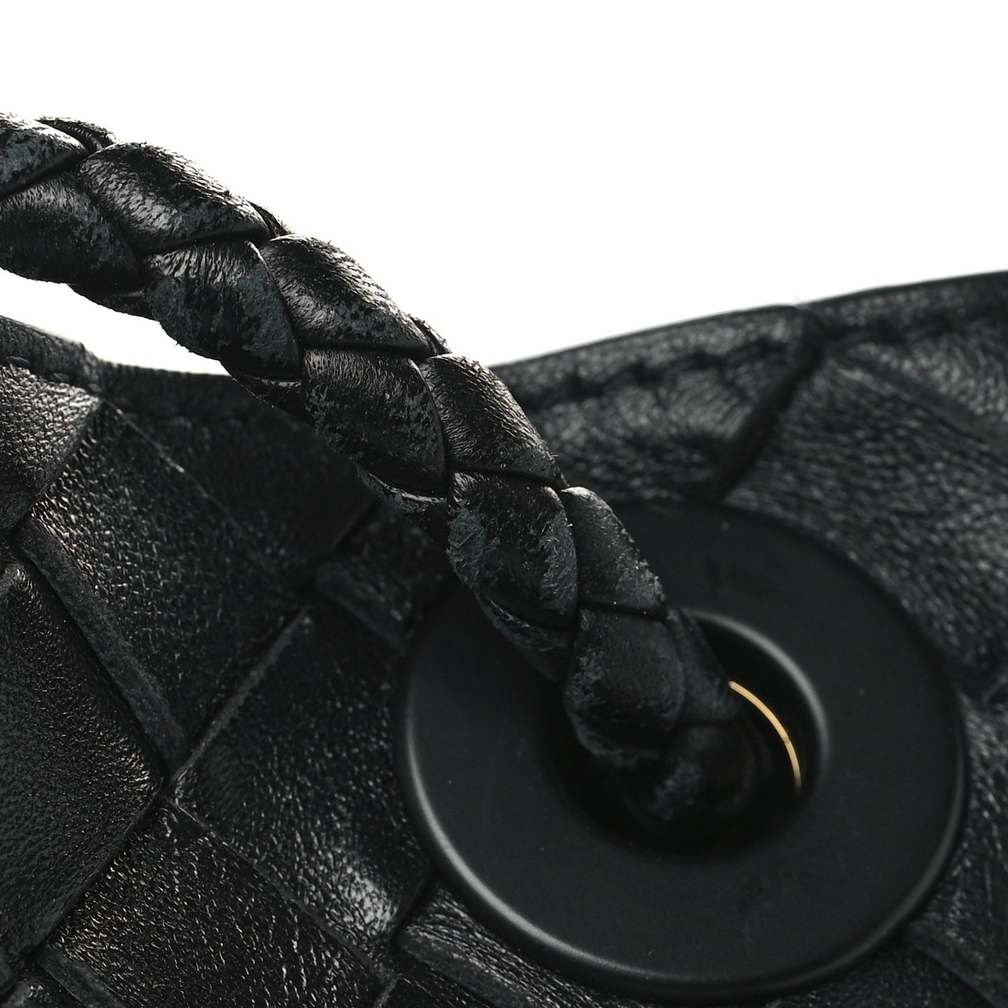 Nappa Intrecciato Small Andiamo Shoulder Bag Black