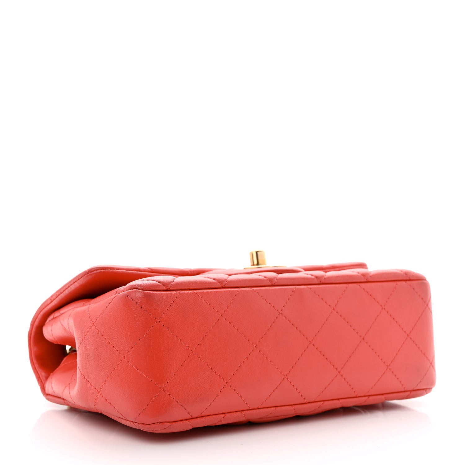 Chanel Lambskin Quilted Mini Rectangular Flap Red 4 of 11