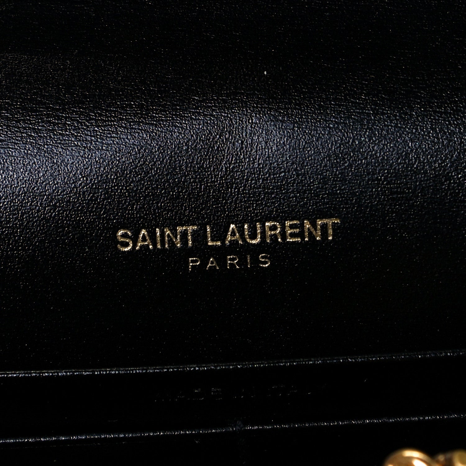 Saint Laurent Smooth Calfskin Monogram Sulpice Chain Wallet Black 7 of 9