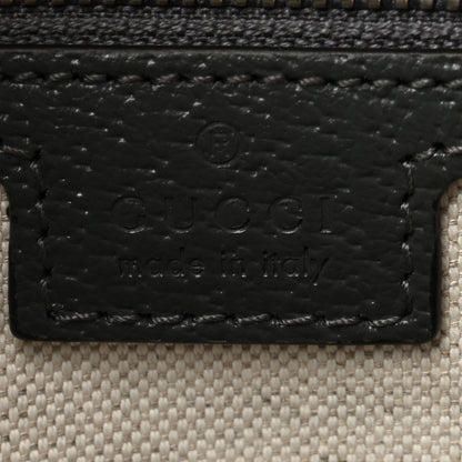 Gucci GG Supreme Monogram Textured Dollar Calfskin Large Savoy Duffle Bag Grey Black Graphite Grey 5 of 9