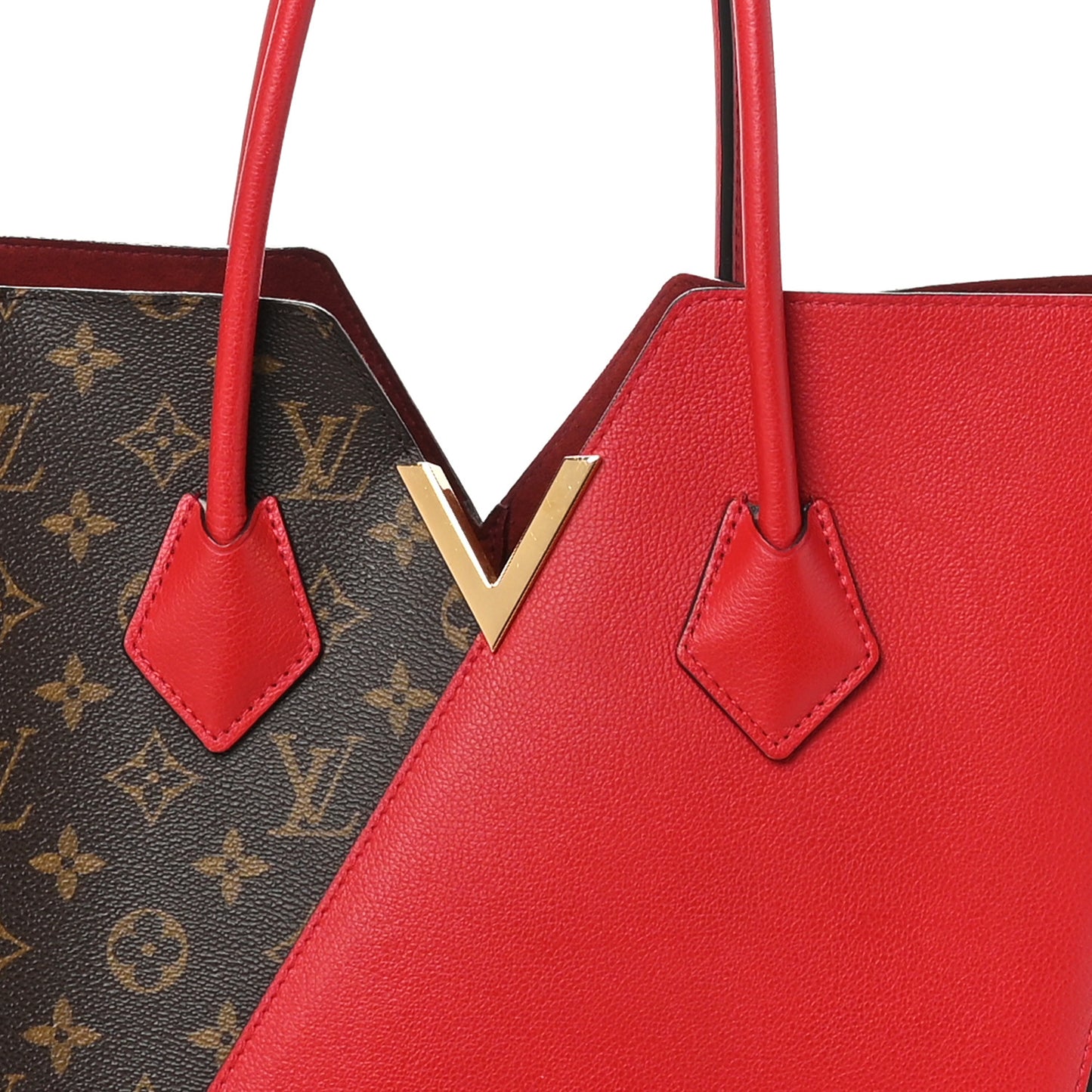 Calfskin Monogram Kimono Tote Cherry