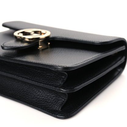 Gucci Dollar Calfskin Small Interlocking G Shoulder Bag Black 9 of 9