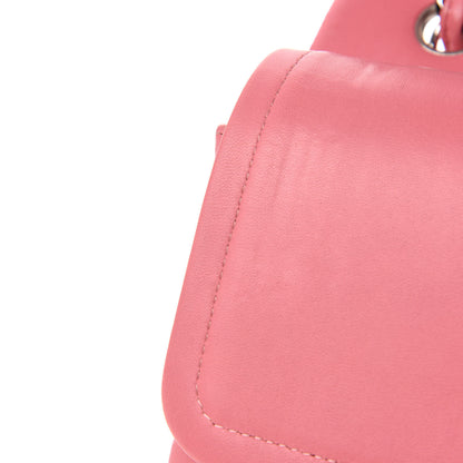 Chanel Lambskin Quilted Jumbo Double Flap Pink 10 of 14