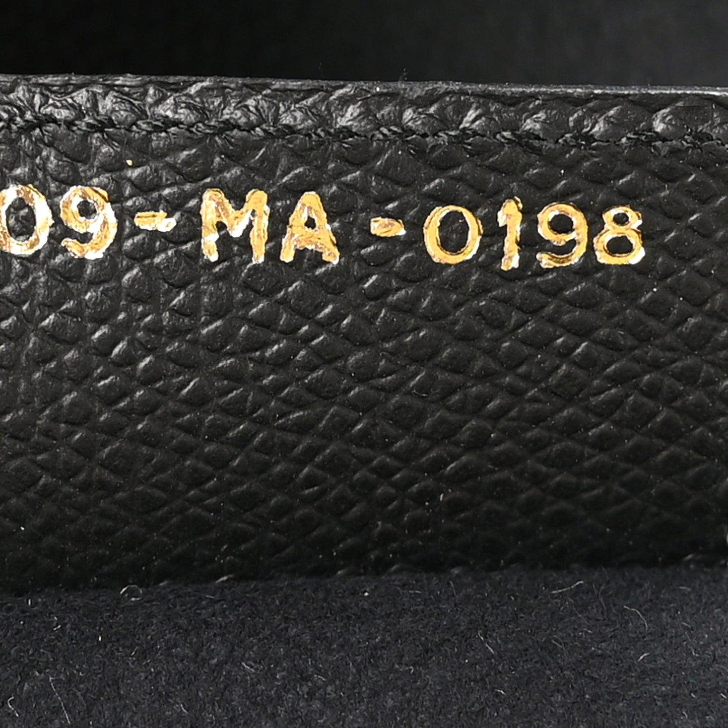 Grained Calfskin Saddle Bag Black