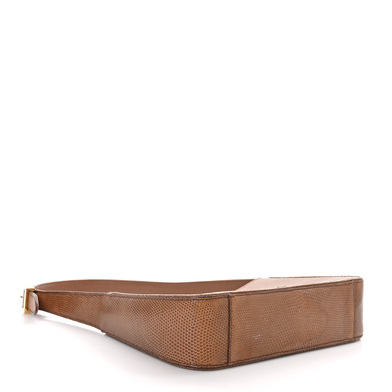 Saint Laurent Calfskin Lizard Embossed LE 5 A 7 Hobo Brown 4 of 11