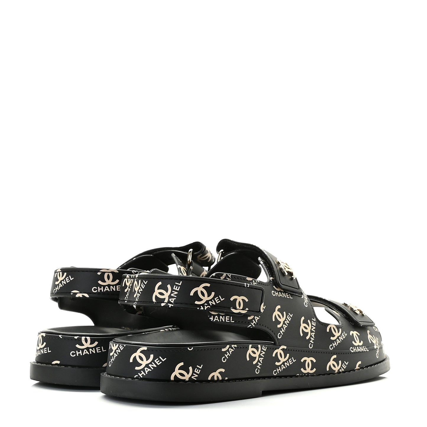 Rubber CC Dad Sandals 39 Black